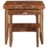 Nesting Tables Set of 2 46 X 46 X 45 Cm Solid Upcycled Wood