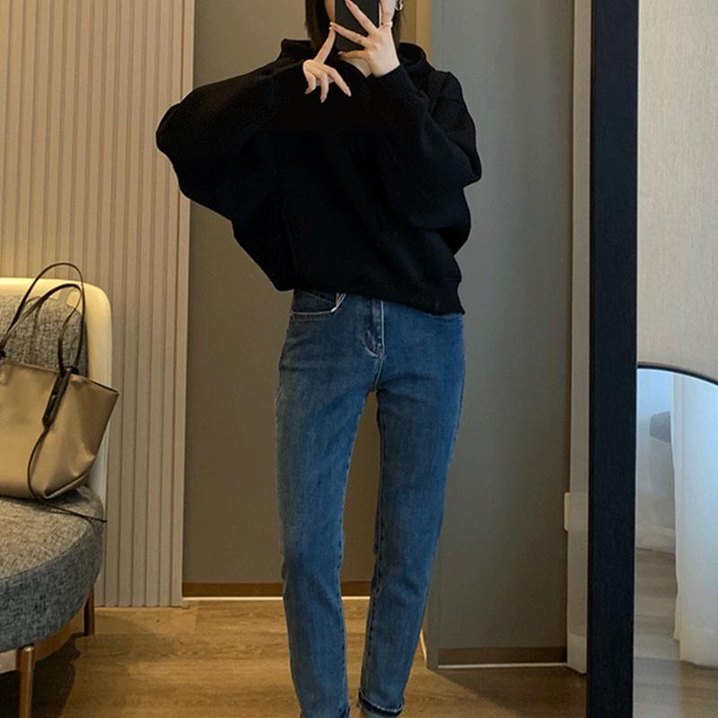 Women's Hooded Sweatshirt Casual Solid Color Loose Top