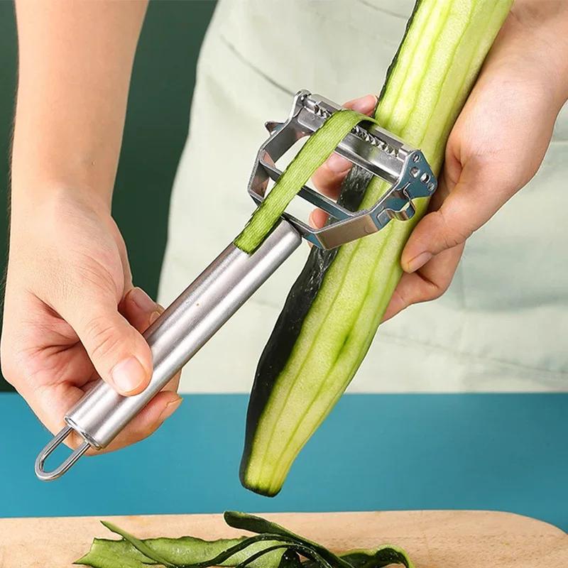 Stainless Steel Vegetable Peeler Potato Peeler Multi-Function Cucumber Carrot Grater Fruit Tools Portable Kitchen Accessories
