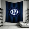 Inter Milan Logo Wallpaper Bedding 1 Duvet Cover 2 Pillowcase Without Core Soft And Comfortable Duvet Cover And Pillowcase