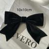Black Velvet Bow Brooch Shirt Sweater Decoration Autumn Winter Accessories Women's Fashion Accessories