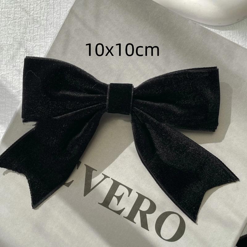 Black Velvet Bow Brooch Shirt Sweater Decoration Autumn Winter Accessories Women's Fashion Accessories