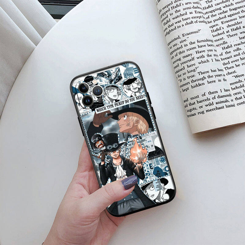 MH122 One Piece Sabo Phone Shell Case for Redmi Note 8 9 10 11 11S 10C 10X 10A 10T 9A 9C 9T 9S 8T Pro Max Plus Prime