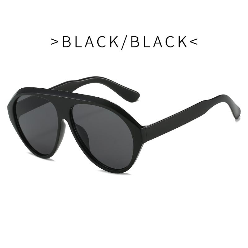 Luxury Designer Oversized Pilot Sunglasses Women Brand Popular Green Yellow Punk Sun Glasses Men Big Frame Trend Shades UV400