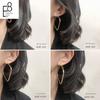 S925 Sterling Silver Simple 2026 New Style Square Hoop Earrings Exaggerated Large Earrings European and American Style Ear Studs