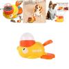 Small Yellow Duck Pet Interactive Toy Feeder For Cats And Dogs