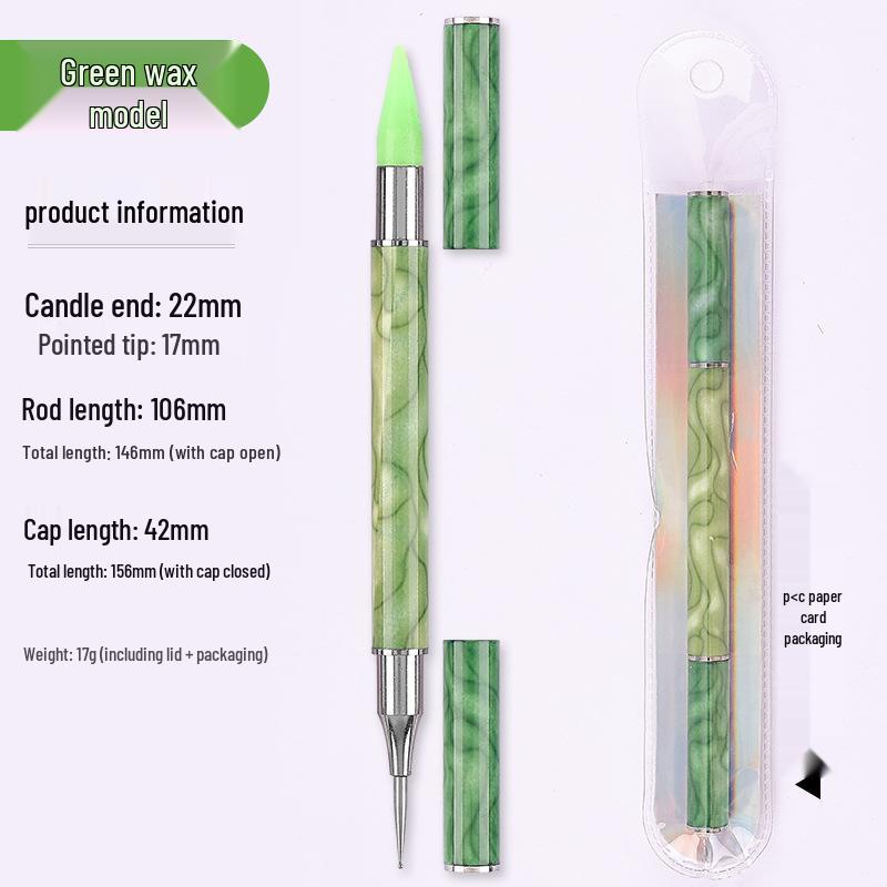 

Двусторонний восковой карандаш со стразами для нейл-арта