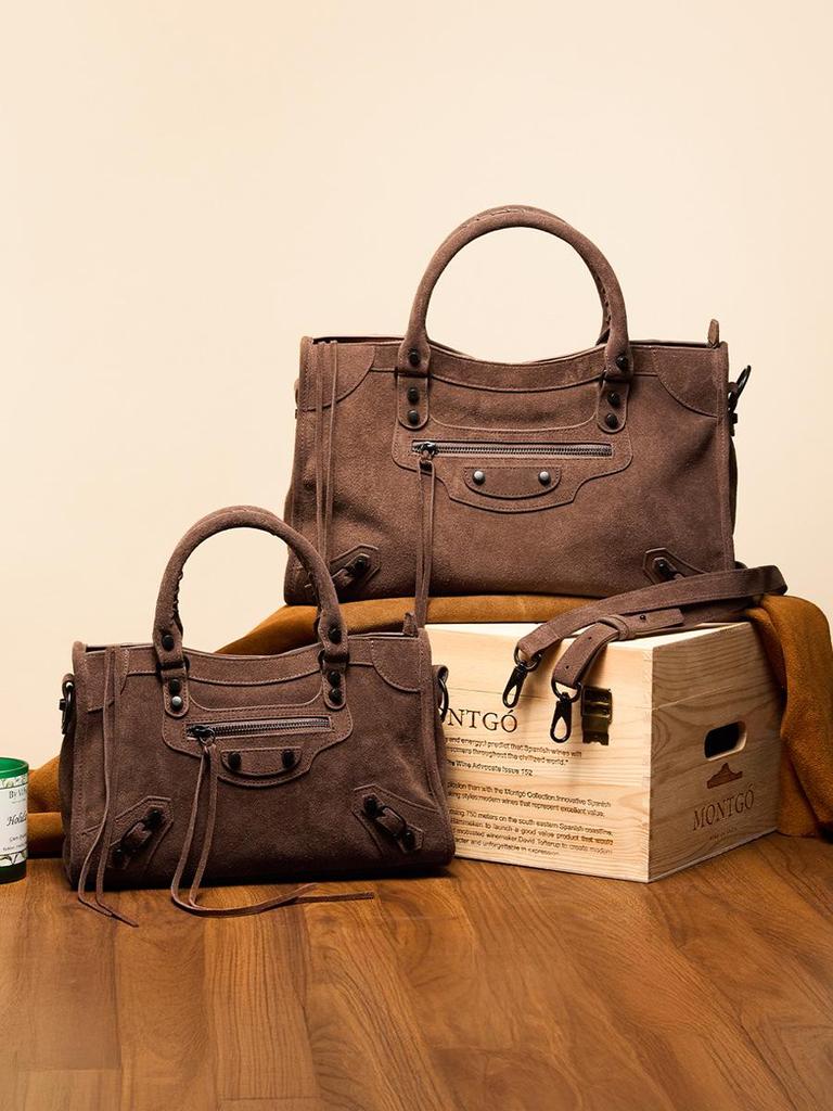 Borsa Tote Retro in Pelle da Motociclista di Grande Capacità per Donna - Borsa a Mano da Pendolare con Cerniera