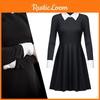 Classy Black Dress For The Addams Family 2 Costume Party