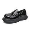 Men's Spring/Autumn 2025 Chunky Thick Sole Leather Loafers - Formal Big Head Style