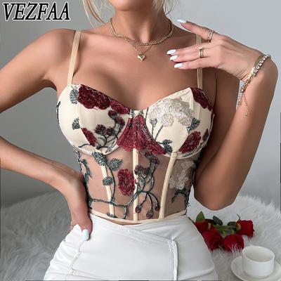 Women's Fashion Vintage Flower Pattern Print Summer Spring Sleeveless Suspenders Sexy Bodysuits