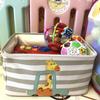 Canvas Clothes Basket Lions Giraffe Laundry Hamper with Handles Waterproof Storage Organizer Perfect for Kids Boys Girls