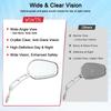 WOWTK Chrome L & R 8mm Rearview Mirrors for Harley FLSTC FXDB Dyna FXDF FLSTF