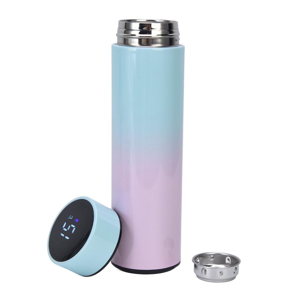 Smart Water Bottle 500ml LED Display Double Walled Stainless Steel Vacuum Insulated Water BottleTop