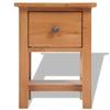 VidaXL Table de chevet 36 x 30 x 47 cm Bois de chêne massif