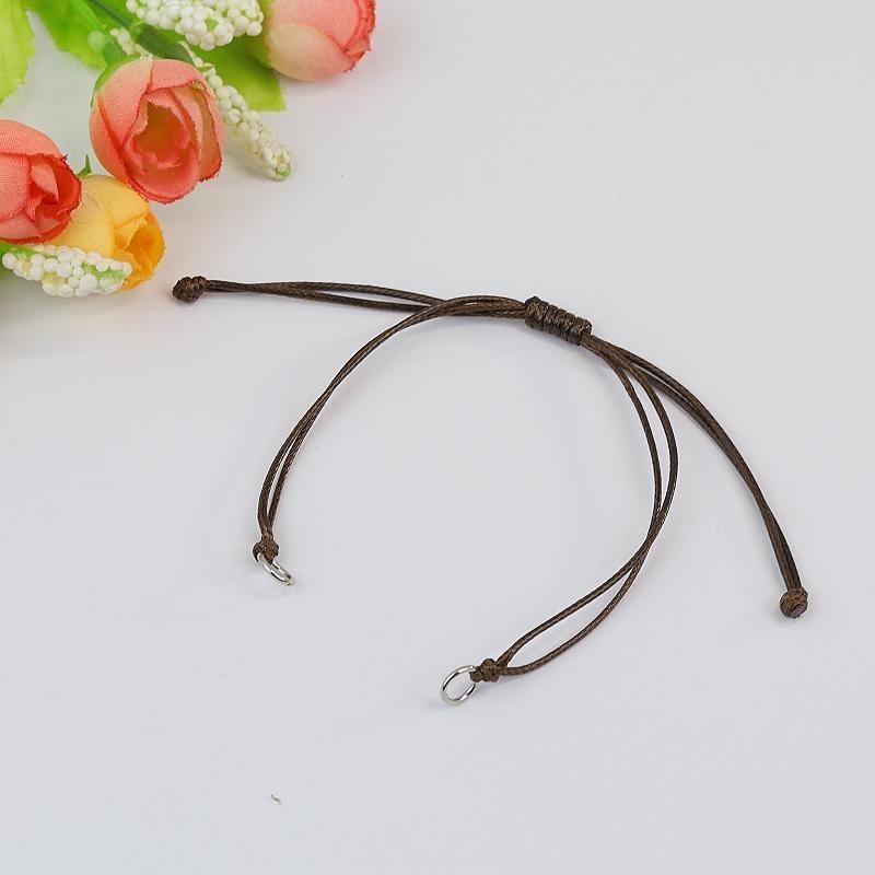 Wax rope woven bracelet DIY accessories Male and female couples adjustable work in progress Weaving bracelet accessories