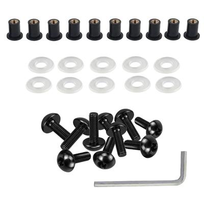 Verkleidungsbolzen Motorradbolzen und Schrauben 5mm Verkleidungsbolzen-Kit Muttern für ZZR600 Passend