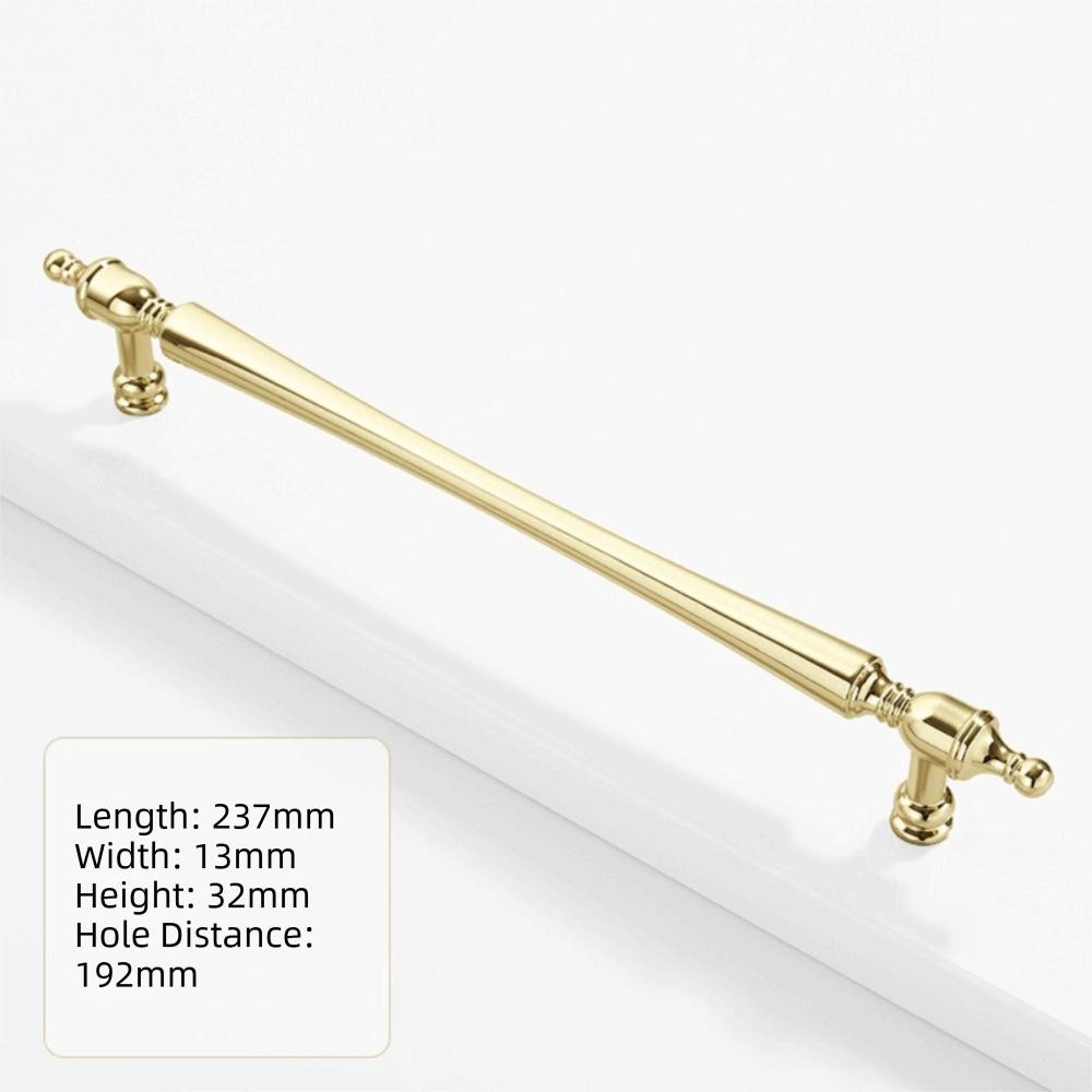 Luxury Zinc Alloy Cabinet Door Handle Long Handle Golden Finish Vintage Cabinet Pull Drawer Knob Wardrobe Door