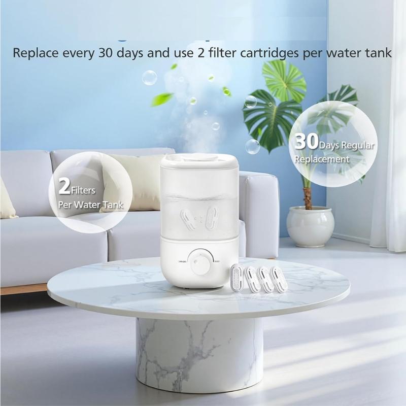 6/8Pcs Water Softening Filter Cartridges Humidifier Demineralization Cartridge Humidifier Replacement Filters Enduring