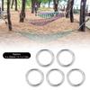 5pcs Round Rings Welded Stainless Steel   Sturdy Hoop for Navigation Boats Outdoor