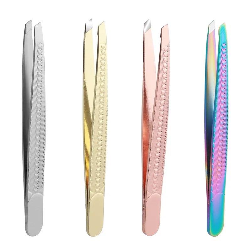 Eyebrows Tweezers Trimmer Professional Beard Eyelash Brow Hair Removal Plucker For Face Makeup Tool Man Or Women' Bag