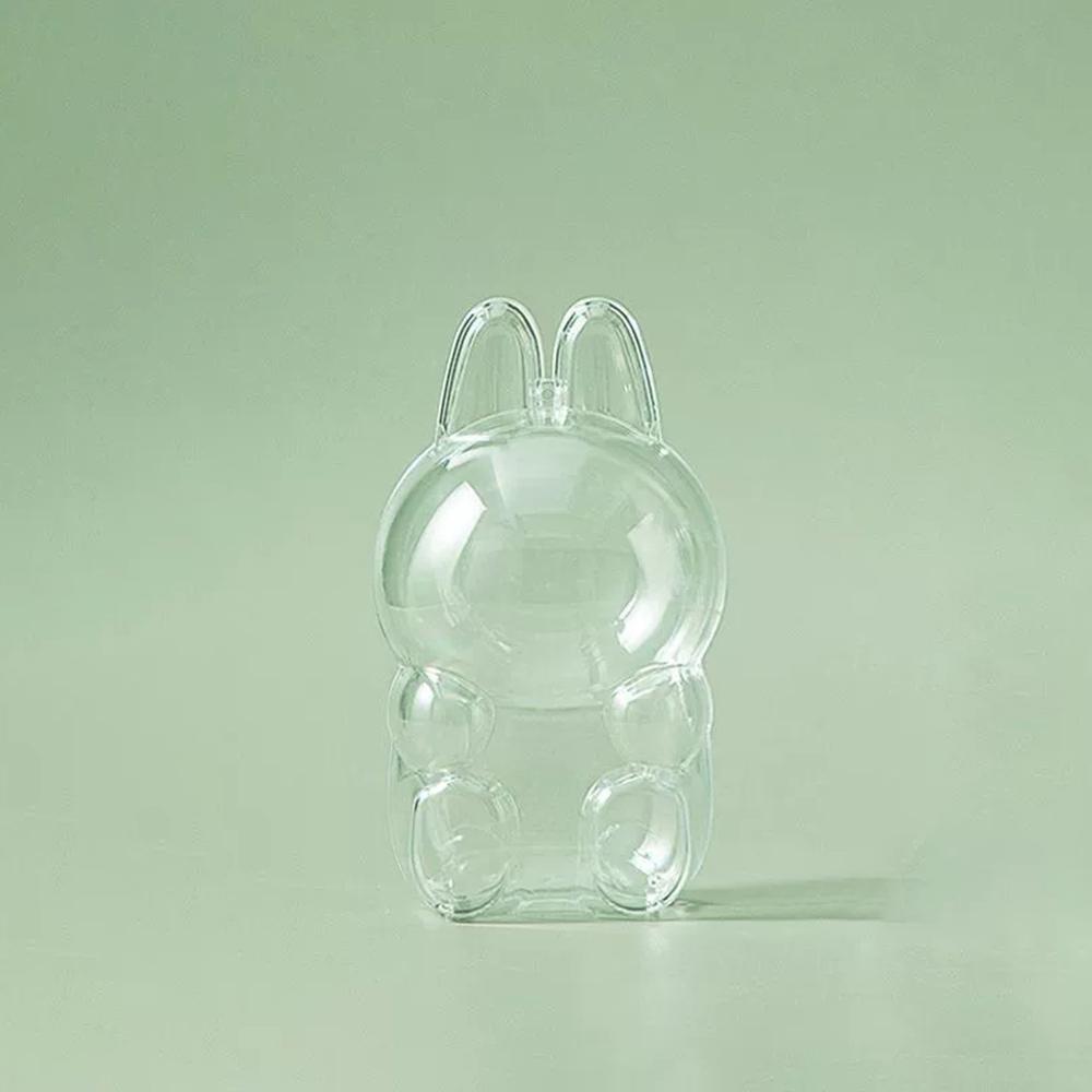 1PC Transparent Protective Case - Labubu Standing And Sitting Posture Protection Cover Storage Box For Labubu