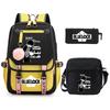 Trend Campus Primary And Secondary School Student School Bag Blue Prison Blue Lock Peripheral Animation Backpack Pencil Bag