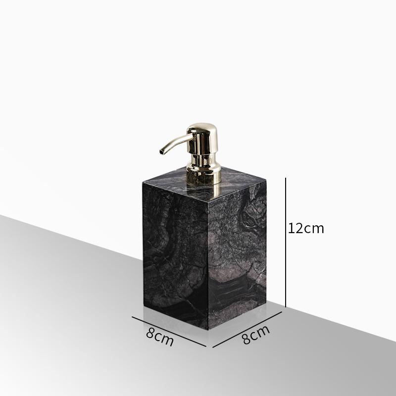 Creative Square Marble Lotion Bottle Hotel Bathroom Shampoo Refill Bottle Household Shower Gel Soap Dispenser Bathroom Accessory
