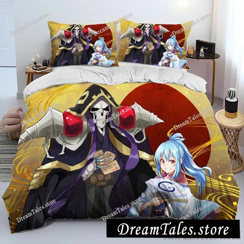 I Got Reincarnated As A Slime Cartoon Poster Sheets Quilt Covers Bedding Dormitory Sheets Bedding Set Soft Warm Bedding Set963