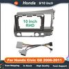 9/10 Inch Car Radio Fascia Frame for Honda Civic G8 2006-2011 Android Stereo Dash Fitting Panel Kit Adapter Trim