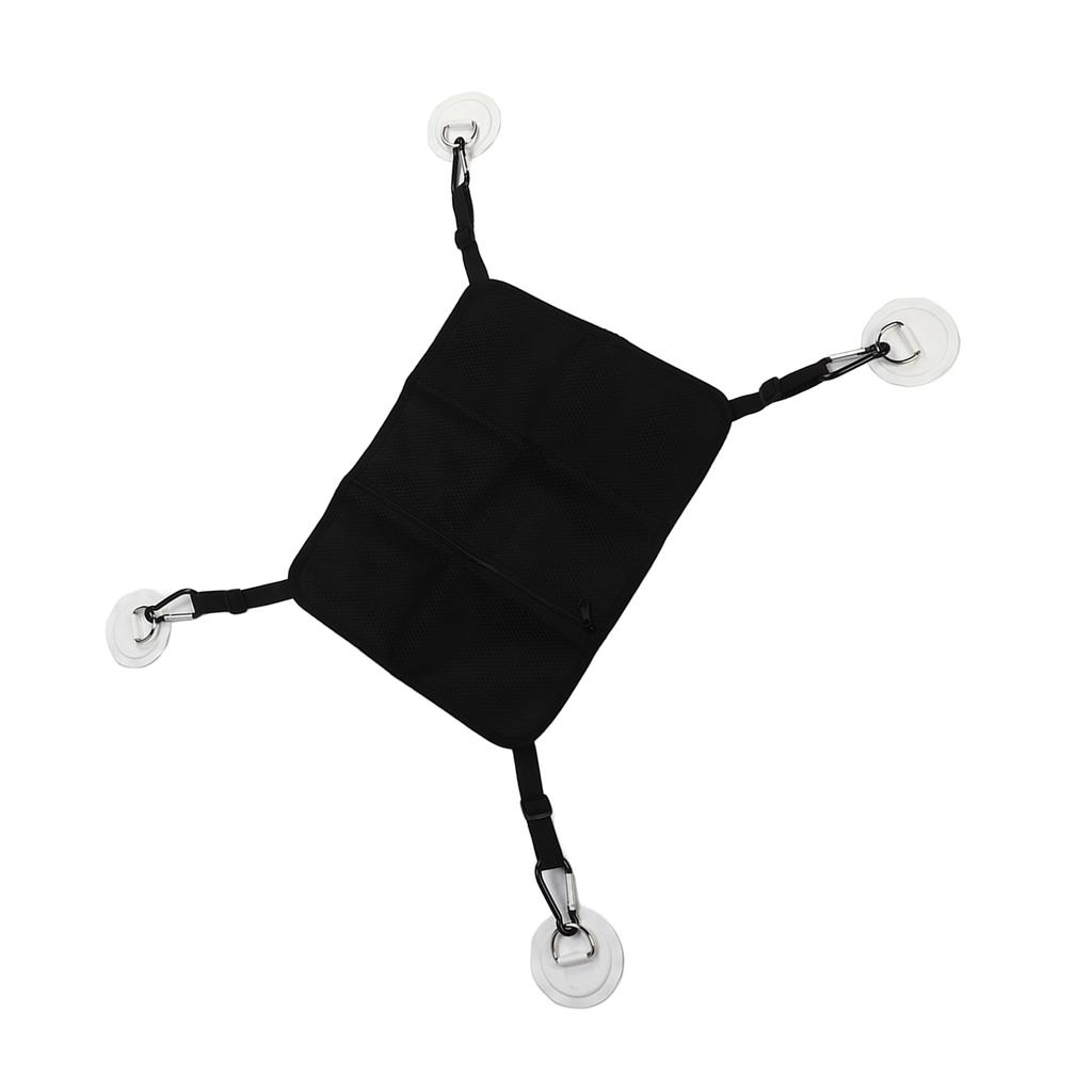 Mesh Deck Bag Paddle Board Storage for Kayaking Water Sports Supplies with 4 Patches Hooks