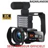 Cameră video digitală - BAZARLAND30 - HDR 8K - Viziune nocturnă - Webcam WIFI - 48 MP
