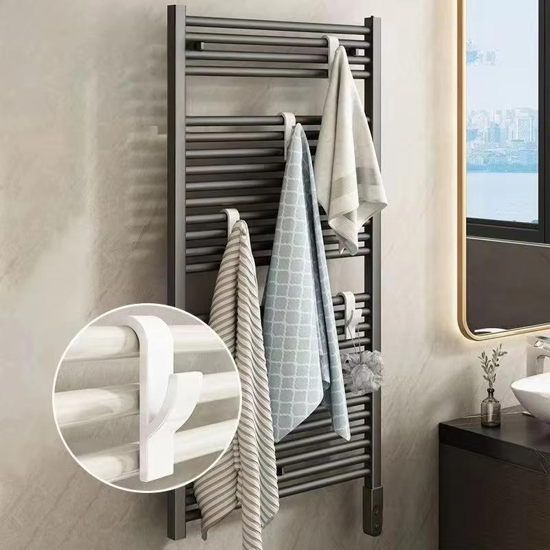 Universal household bathroom door hook, towel rack hanger, heating radiator rail hook clip, storage rack, clothes scarf hook