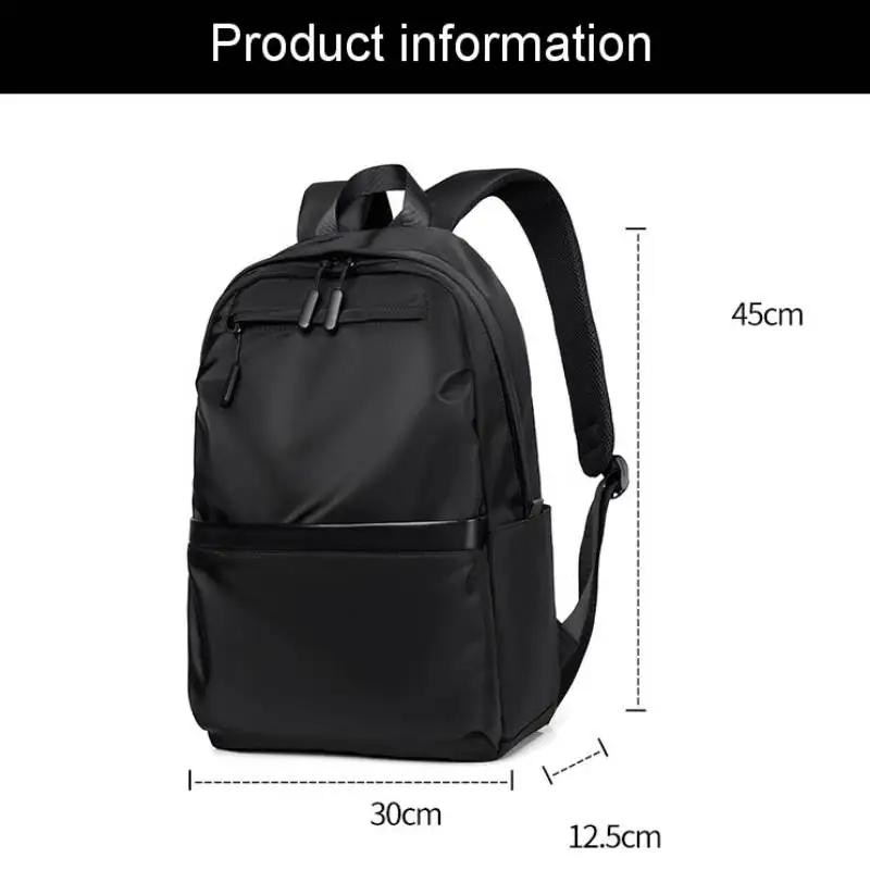 Men's Lightweight Backpack Fashion Solid Color Simple Large-capacity Backpack Sports Travel Commuting Laptop Backpack