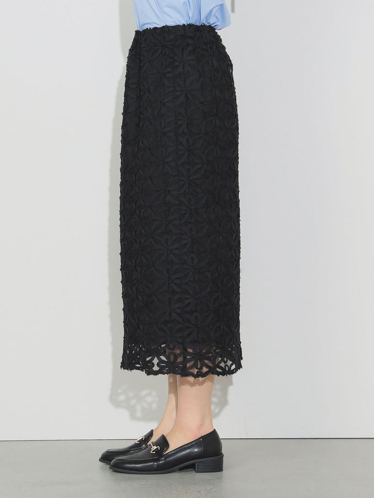Skirt Lace SK BLACK ONE SIZE [BEAMS HEART] P/Embroidered Women's