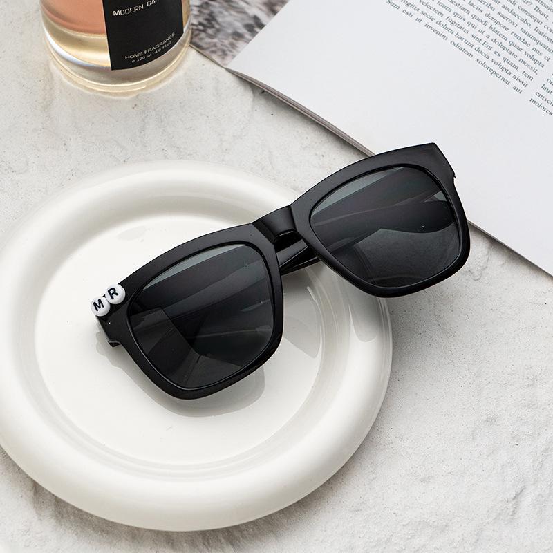 Custom Bridal and Prom Sunglasses: Black Unisex Letter Design