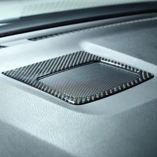 Carbon Fiber Dashboard Horn Trim Panel Trim Sticker For Nissan Pathfinder 13-18