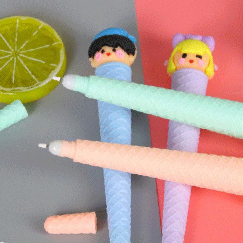 1 Piece Cute Gel Pen Creative Ice Cream Lovely Cartoon Gel Pen Office School Stationery Supplies