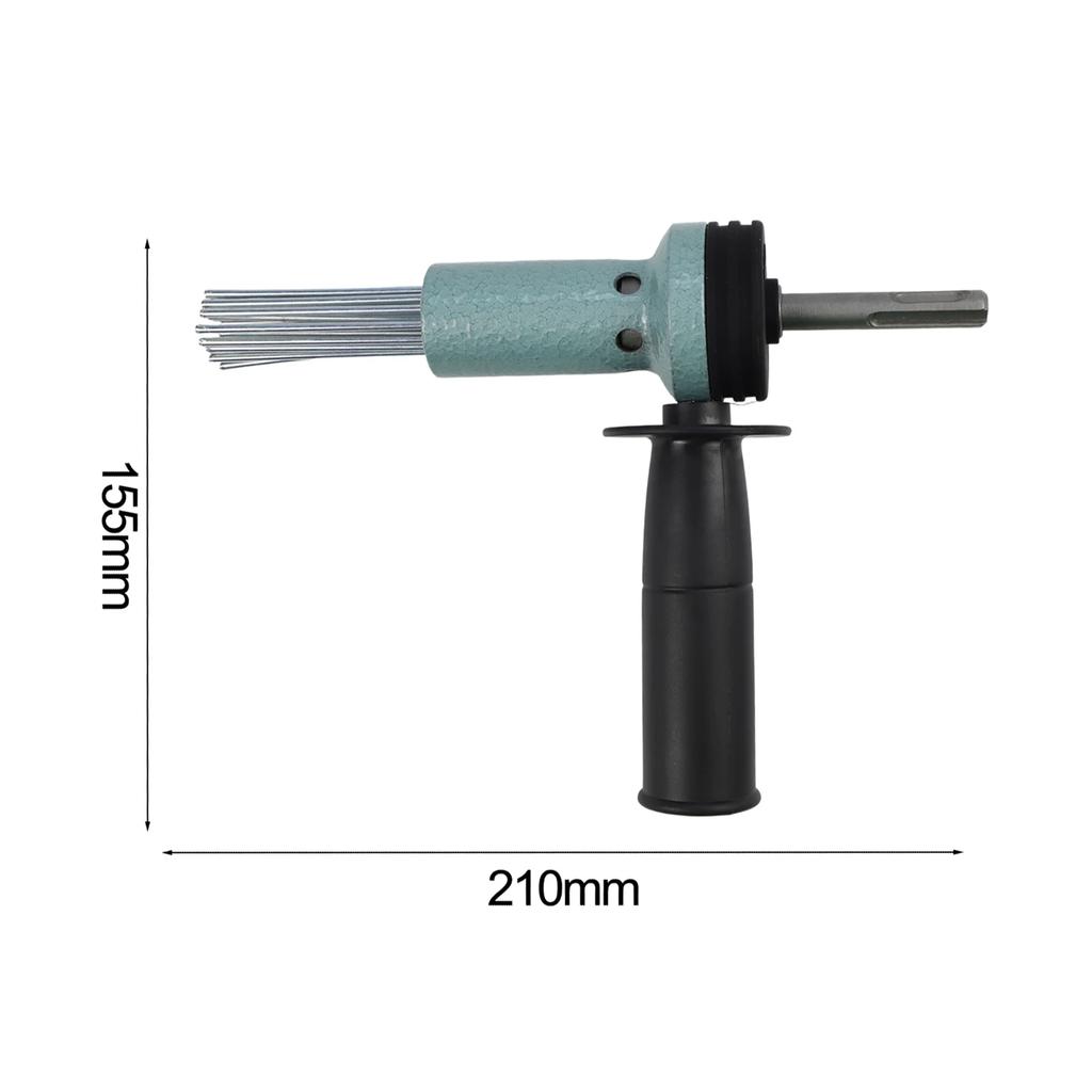 SDS Shank Electric Hammer Needle Scaler Adapter for Rust Removal Concrete Drilling and Cleaning with 18 Needle Design