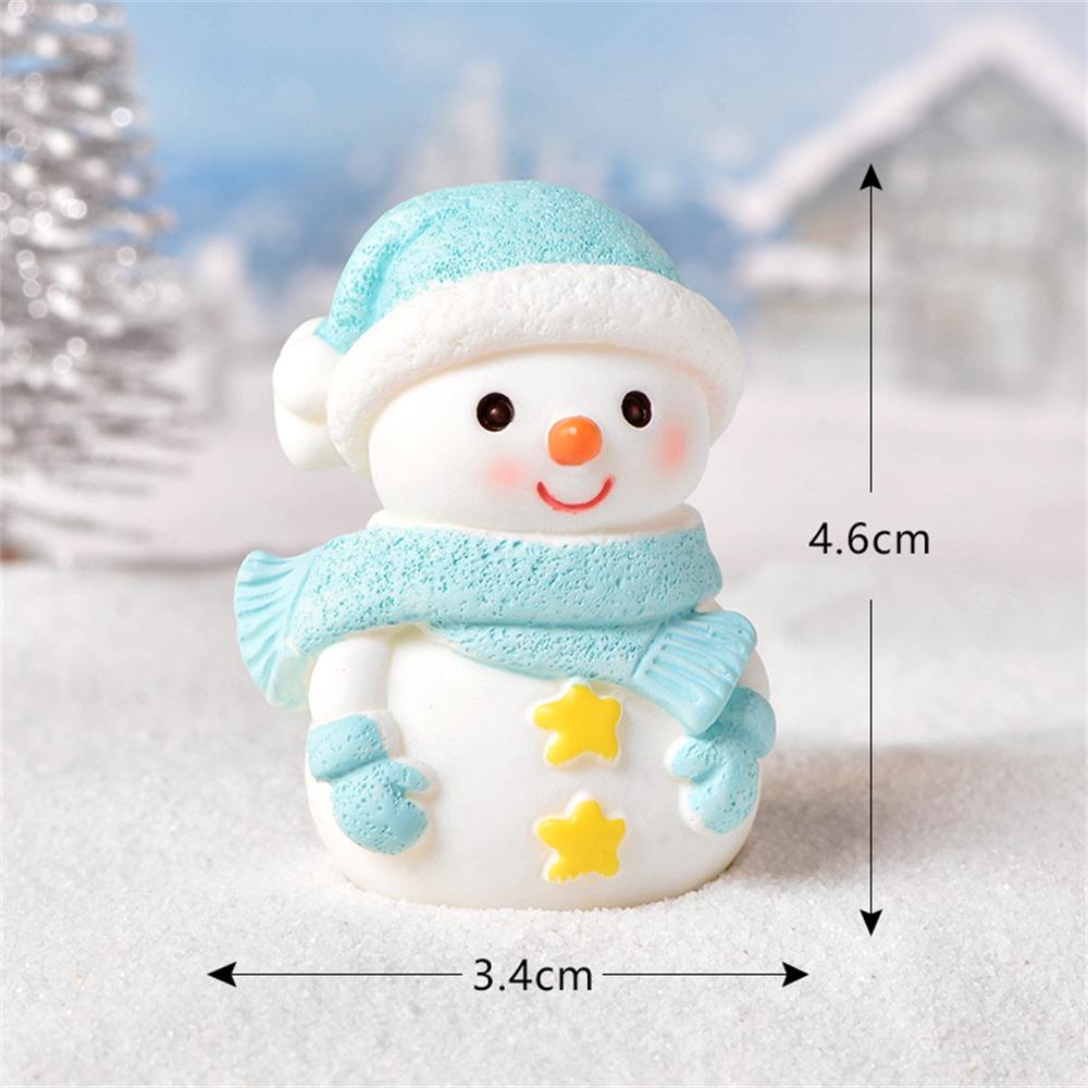 Christmas Decoration Santa Claus Snowman Figurine Fairy Christmas Miniatures Figurines Christmas Gifts DIY Home Decoration