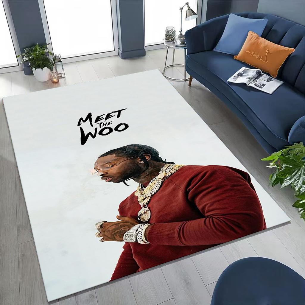 Legends Rapper Collection HIP HOP Rap Star Art Rug for Bedroom Living Room Sofa Home Doormat Decor, Large Kid Non-slip Floor Mat
