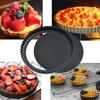 2PCS Tart Pie Pan Cake Baking Tray Non Stick Loose Base Mold Removable Bottom Hot