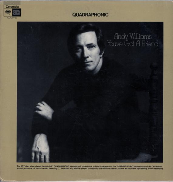 

LP Record ANDY WILLIAMS - You ve Got A Friend CQ30797 Columbia 1972 US Jazz Used