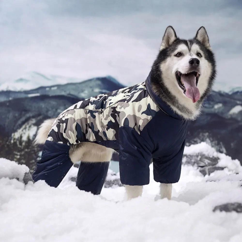 

Waterproof Warm Dog Jacket for Medium and Large Dogs, Big Dog Jumpsuit, Labrador Clothes, Doberman Coat, Snowsuit, Pet Clothing, Size 20