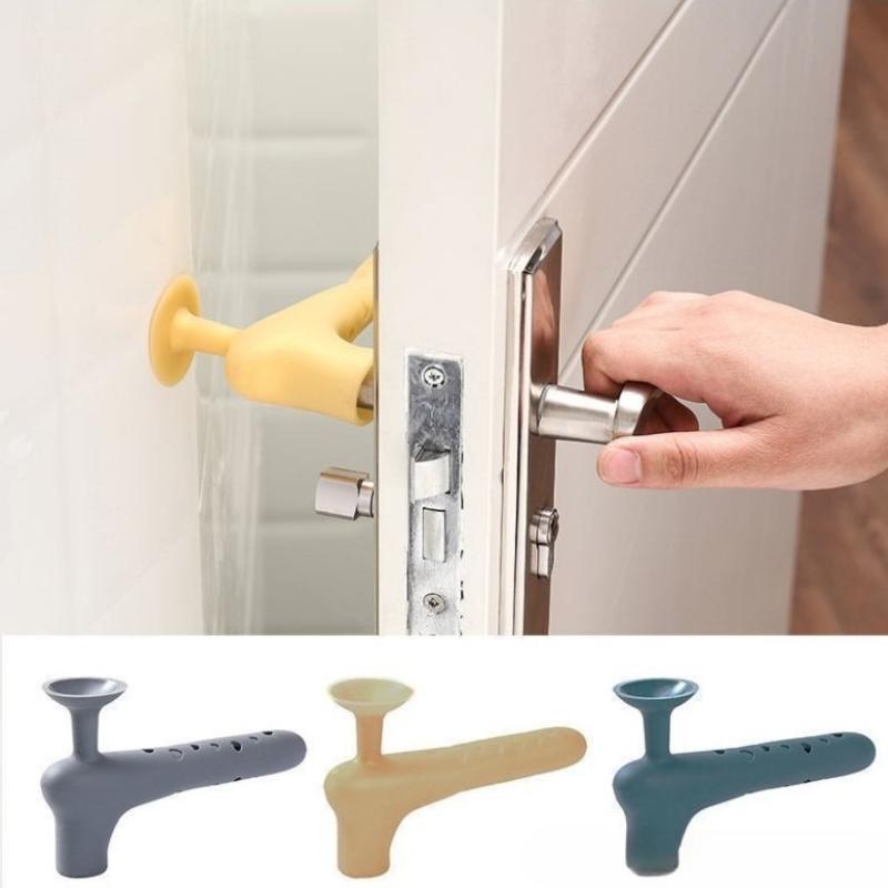 1pcs Fashion Collision Avoidance Doors Knob Protective Covers Anti-collision Silicone Door Knob Protect Covers Children Safety