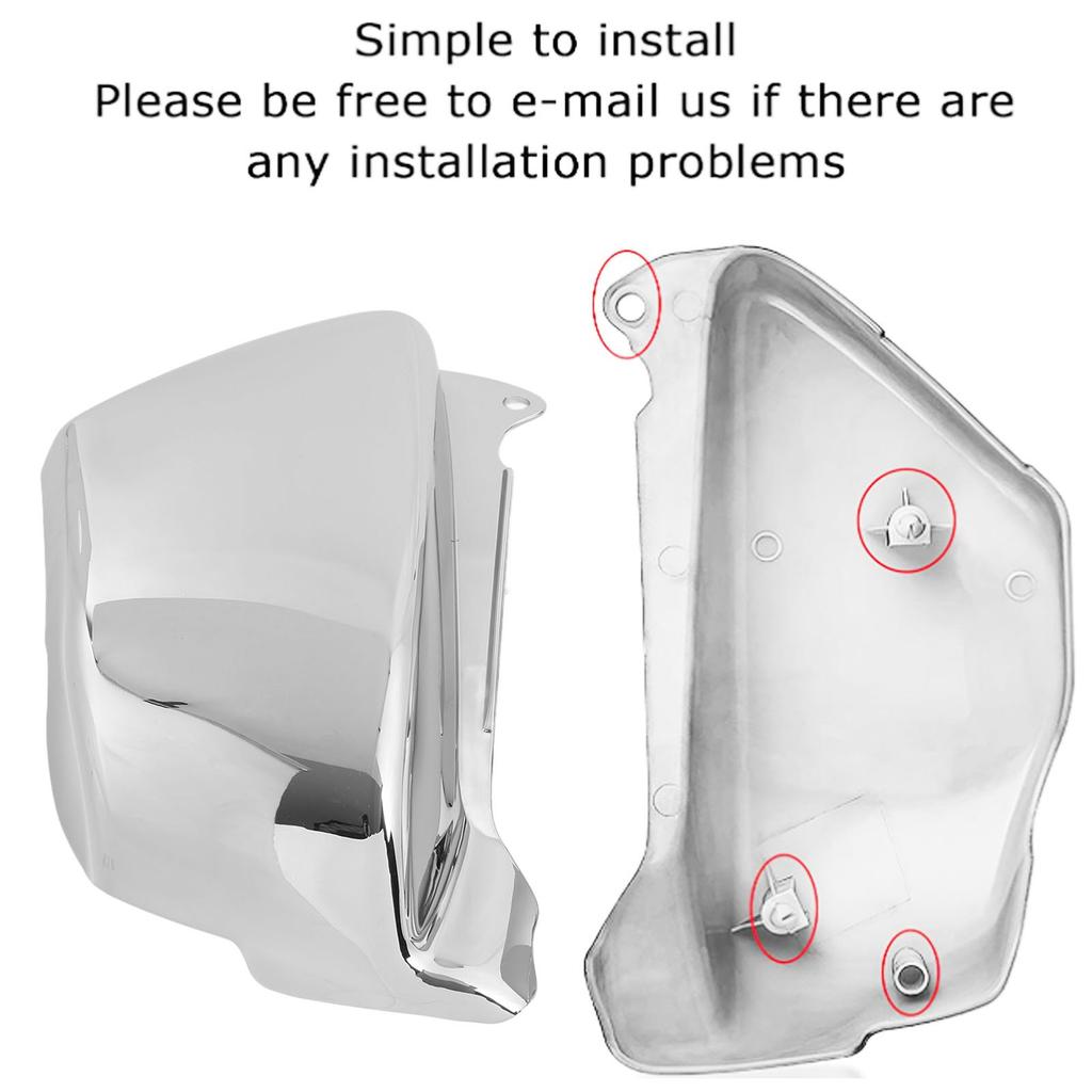 2pcs Motorcycle Side Battery Fairing Cover Left Right ABS Wearproof Replacement for VF750 VF750C 1994‑2004