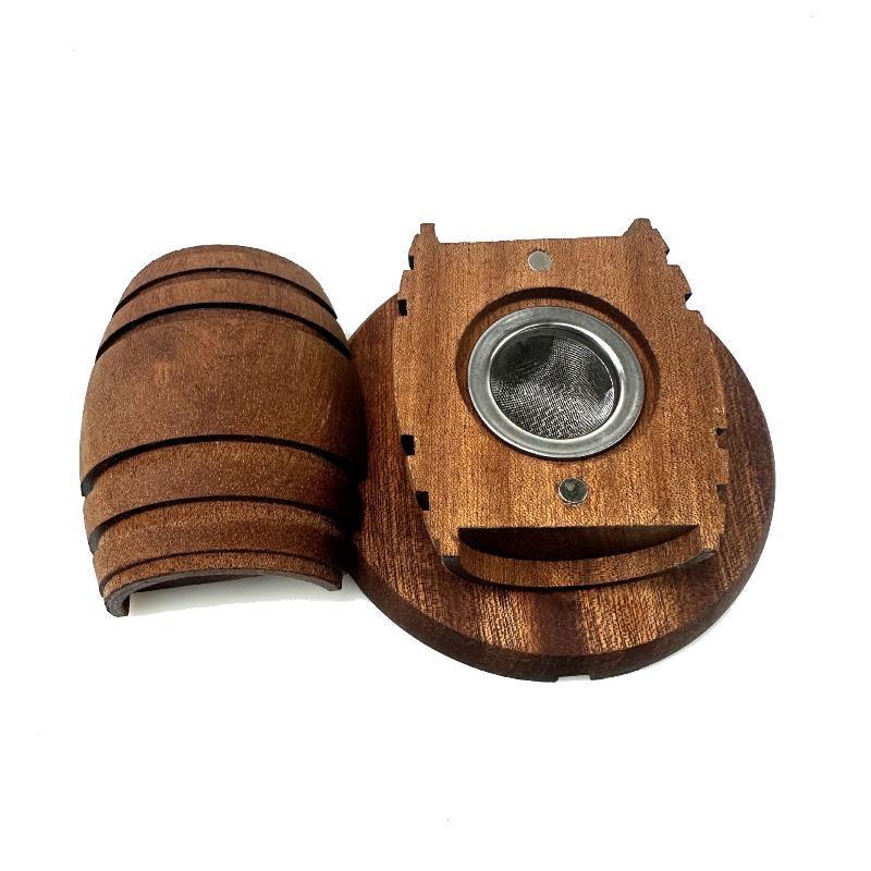 Set Affumicatore con Barile di Whiskey - Strumento Aromatizzante per Cocktail da Bar con Barile e Filtro, Infusore Affumicatore per Miglioramento delle Bevande