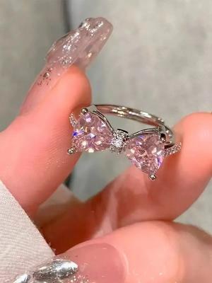 Liebesring Zarter Luxusring Schmetterlingsring mit verstellbarer Öffnung Zeigefingerring Dreiteiliges Set