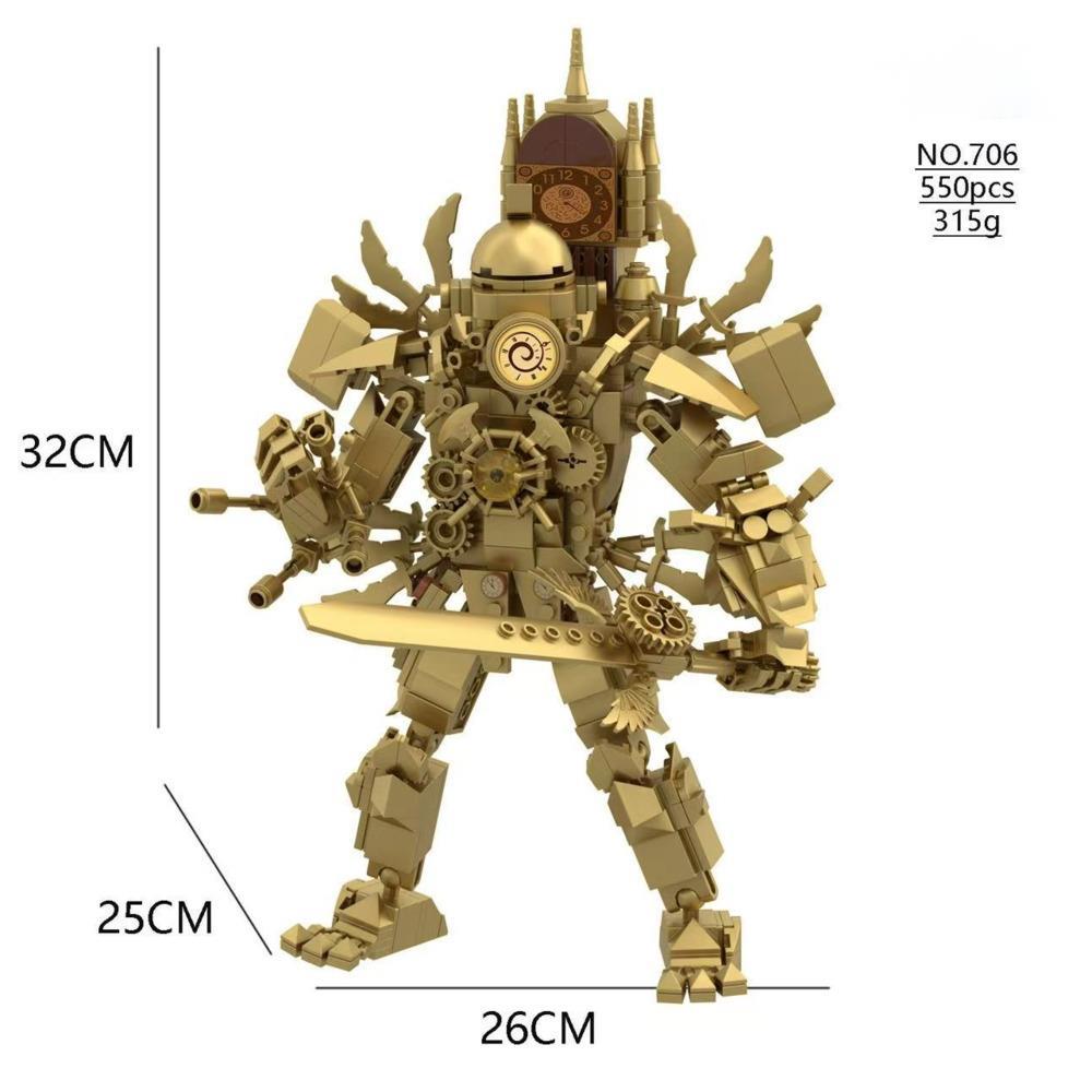 Skibidi Toilet Building Blocks Skibidi Toilet Assemblable Figurines Building Block Moc Skibidi Toilet Birthday Christmas Gift