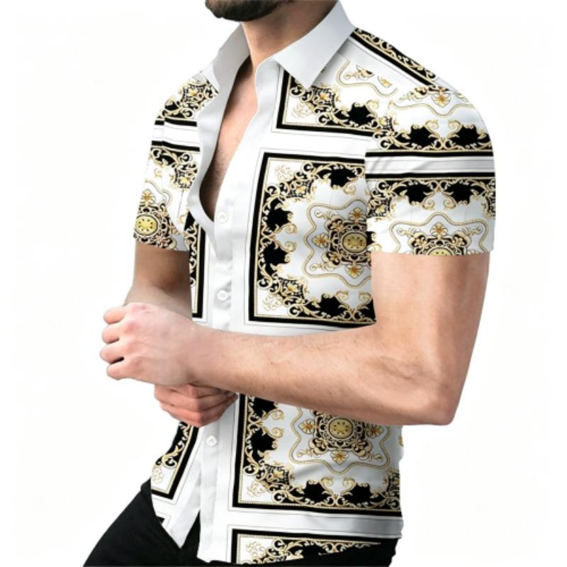 Street Fashion Pattern Printing Shirt Summer Hawaiian Beach Vacation Clothing Men's Street Style Shirt Daily Men's and Women's Shirt